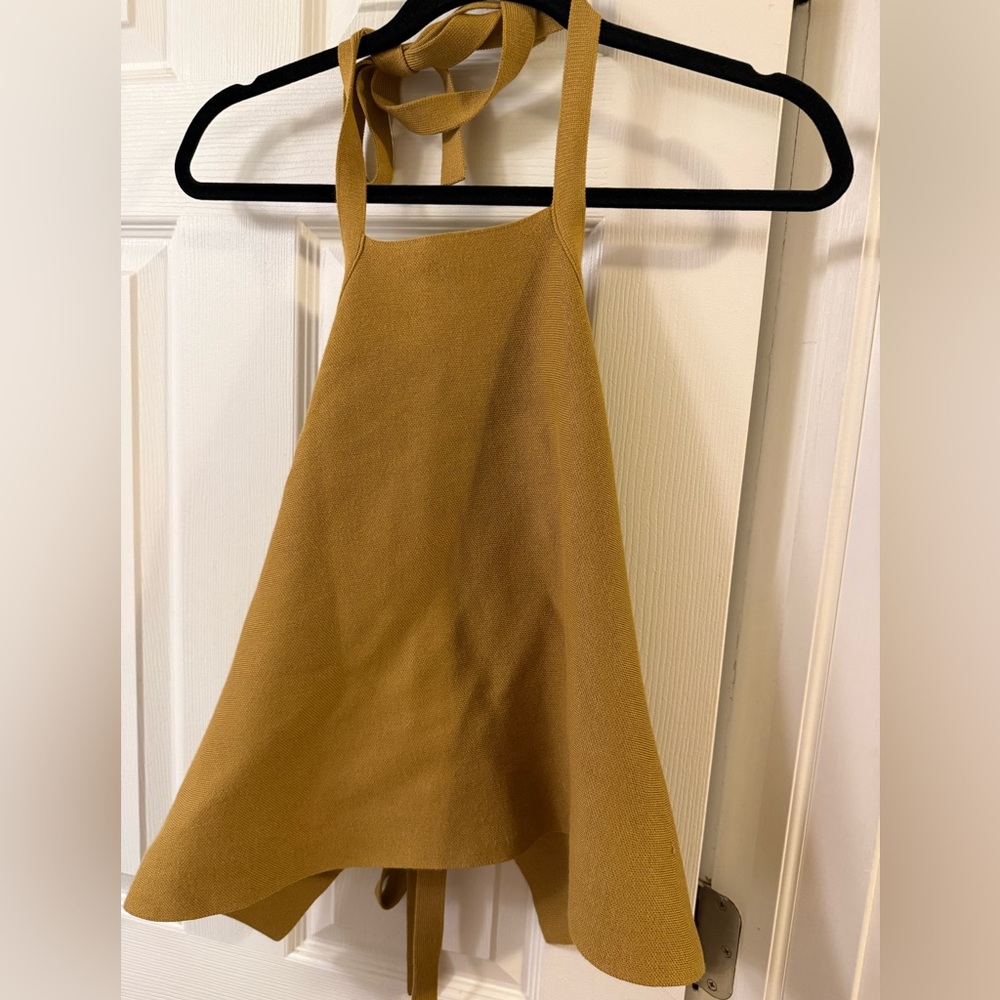 Anthropologie Halter Top - Golden Yellow